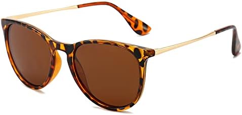 Long Keeper Polarised Vintage Round Sunglasses Womens Classic Polarized Sunglasses UV400 Retro Designer Style Sun Glasses for Women Men