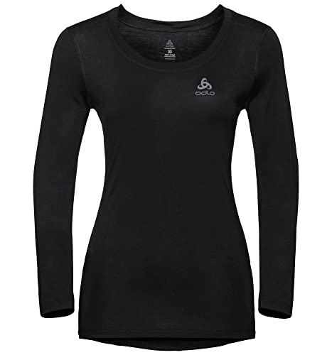 Odlo Damen Merino Langarm Shirt - 200g Funktionsunterwäsche Mit Reißverschluss