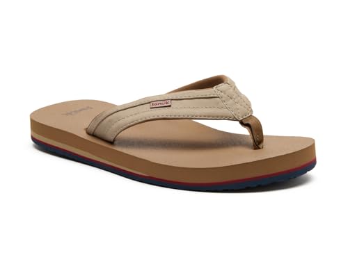 Image of Sanuk Mens Ziggy ST | Flip Flops for Men | Mens Sandals | Beach Sandals | Water Friendly & Lightweight | Comfort Footbed