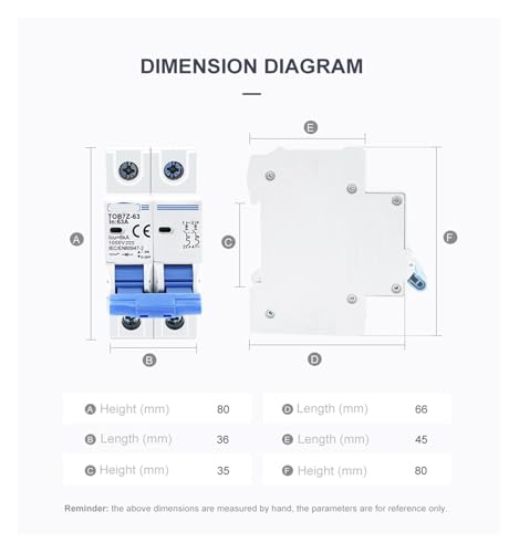 Disjoncteur solaire évite les surchauffes électriques DC 1000V 6A