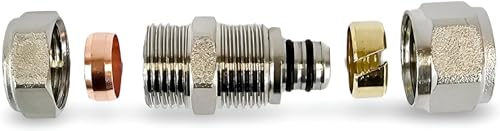 Adapter Reducer 16mm Barrier Pipe- 15mm Compression Copper Plastic (1)