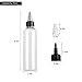 High-PQ 36 Pack Clear Dispensing Bottles, 4oz Round Plastic Squeeze Bottle with Twist Top Caps,Food Grade Household for Oils, Liquids, Inks, Crafts, Kitchen