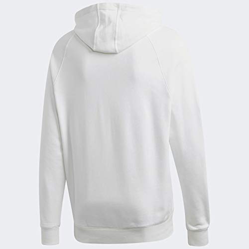 adidas Originals Men's Big Trefoil Hoodie Sweatshirt, White, XS