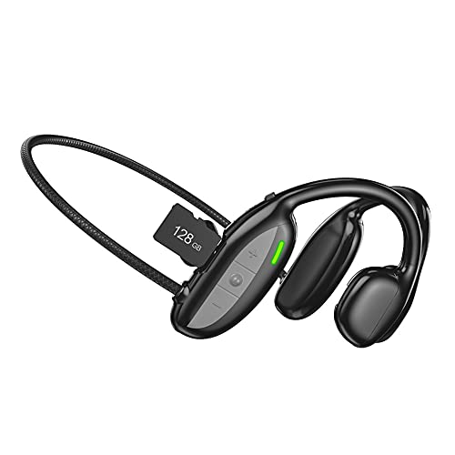 RSGK Bluetooth 5.0 Bone Conduction Concept in-Ear Wireless Headset TF Card Card MP3 Wireless Headset Headset, Suitable for Cycling, Hiking, Running, Gym