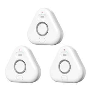 Water Sensor Alarm Leak Detector: 120db Water Leak Detector, Water Sensor Alarm for Home Basement Floor, Flood Wireless Leakage Drip Moisture Detection Alert Devices Overflow Monitor