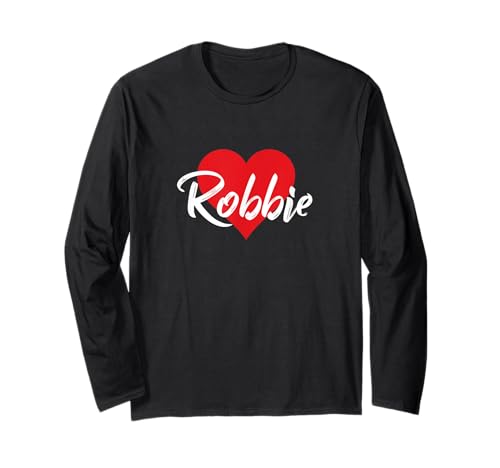 Divertente Nome Personalizzato Robbie Vintage Robbie Retro Meme Maglia a Manica