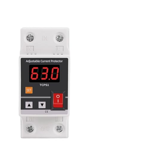 Amperímetro digital y protector de sobrecarga para la seguridad del hogar 2P 63A 2