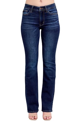 Judy Blue Mid Rise Dark Wash Classic Bootcut, Inseam 32