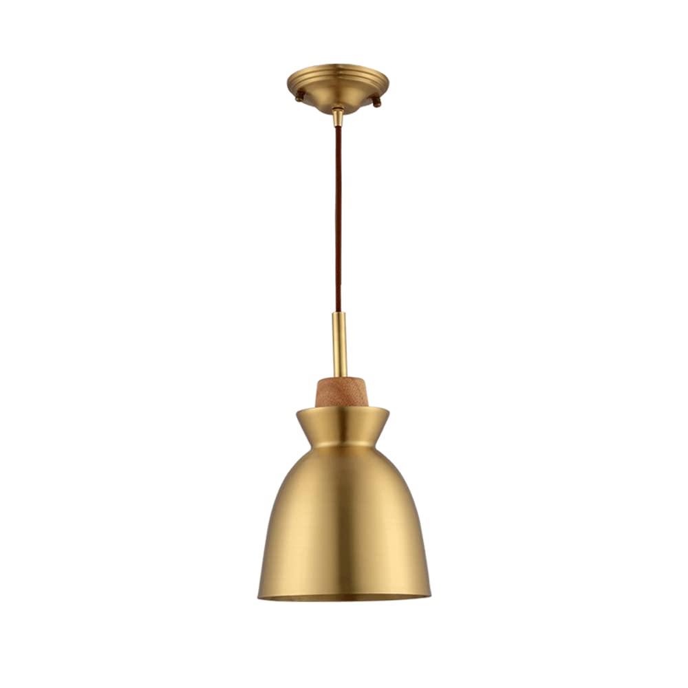 HYJAUSXB Ceiling Light Chandelier Nordic Restaurants Corridors Bars Farms Brushed Brass Bar Long-line Lighting 100 Cm Adjustable Source (Gold)
