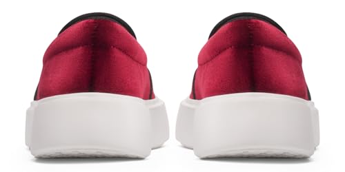 Image of Journey West Women's Fashion Velvet Sneakers with Embroidery Comfortable Slip-On Work Shoes for Women
