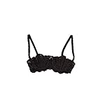 Shirley of Hollywood Women's Plus Size Chopper Lace Shelf Bra X324, Black, 38