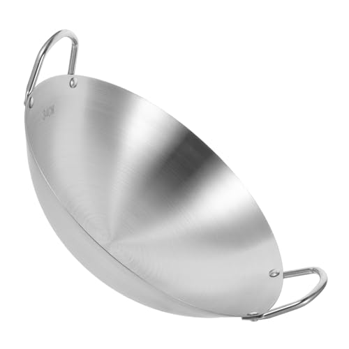 Wok de acero inoxidable para cocina eléctrica y gas miniatura 1