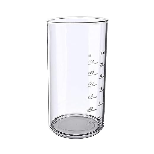 Anakel Home Vaso Medidor para Batidora de Mano 0,6L Plástico Compatible con Braun