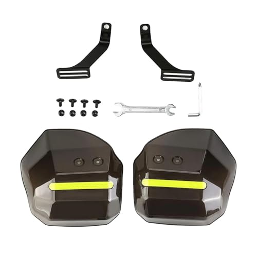 Protège-mains de moto coque rigide déviation vent et chocs
