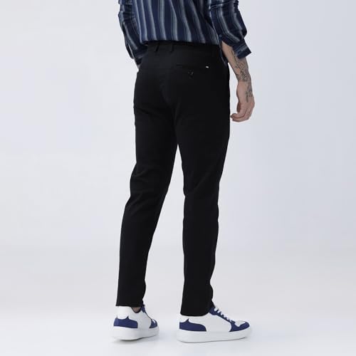 Image of BASICS Premium Cotton Stretch Formal Trousers for Men | Office Pants