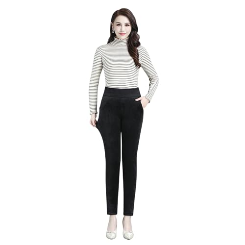Leggings chauds d'hiver en coton camel haut de gamme pour femmes d'âge moyen