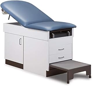 MSEC by Clinton, Family Practice Exam Table with Integrated Step Stool, Stirrups and Paper Dispenser Included - Wedgewood, 72