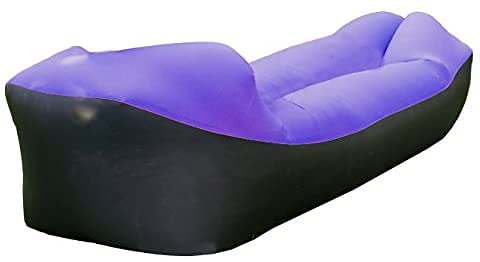 FUNCER エアーソファー エアーベッド ビーチチェア ビーチベッド サマーベッド ポータブルエア パープル 210Dオックスフォード 軽量 収納袋付き 空気ポンプ不要 AIR SOFA マット キャンプ アウトドア 室内 1枚目