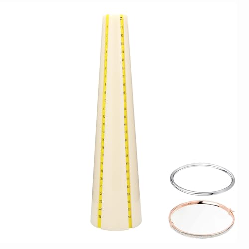 Cyrank Bracelet Mandrel Sizer, Plastic Bracelet Mandrel Shaping Bangle Bracelet Sizer Tool Bangle Size Measure Gauge Jewelry Making Tool