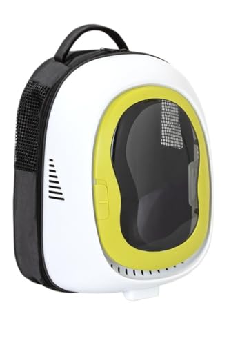 TIKHJ ペットキャリー リュック 猫用キャリーバッグ ペット 通気性 飛び出し防止機能を備え お出かけバック 通院 散歩 旅行 小型犬用 軽量 (グリーン)