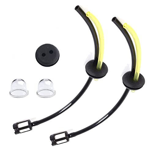 HURI 2x kit de filtre à carburant joint de tuyau d’essence pour débroussailleuse Timbertech Hedge trimmer débroussailleur de débroussailleuse 4 en 1...