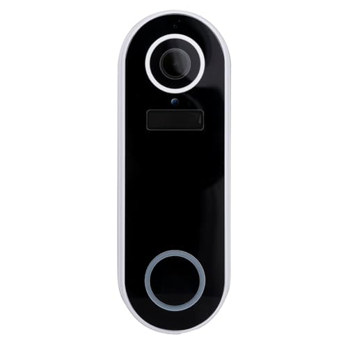 alpina Smart Home - Campanello radio con fotocamera – Campanello – Wi-Fi – Video – Full HD – citofono – Visione notturna – Sensore di movimento – IP65 – Bianco