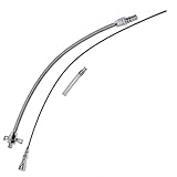 A-Team Performance Flexible Transmission Dipstick Compatible with Chevy Chevrolet GM 4L60E Firewall Mount