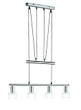 Maße: Breite: 75cm ? Pendellänge: 80 - 180cm (verstellbar). Erhältlich auch als 3-flammige Variante