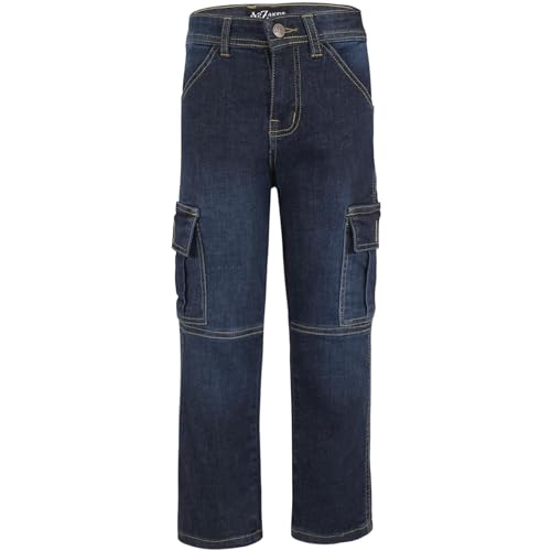 Boys Cargo Denim Pant Stylish Kids Boys 6 Pocket Denim Jeans Stretchy Comfort Cotton Jeans for Boys