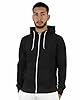 Indigo Soul Mens Plain Fleece Zip UP Hoody Jacket Sweatshirt Hooded Hoodie Top Zipper Plus (5XL, Black) #4