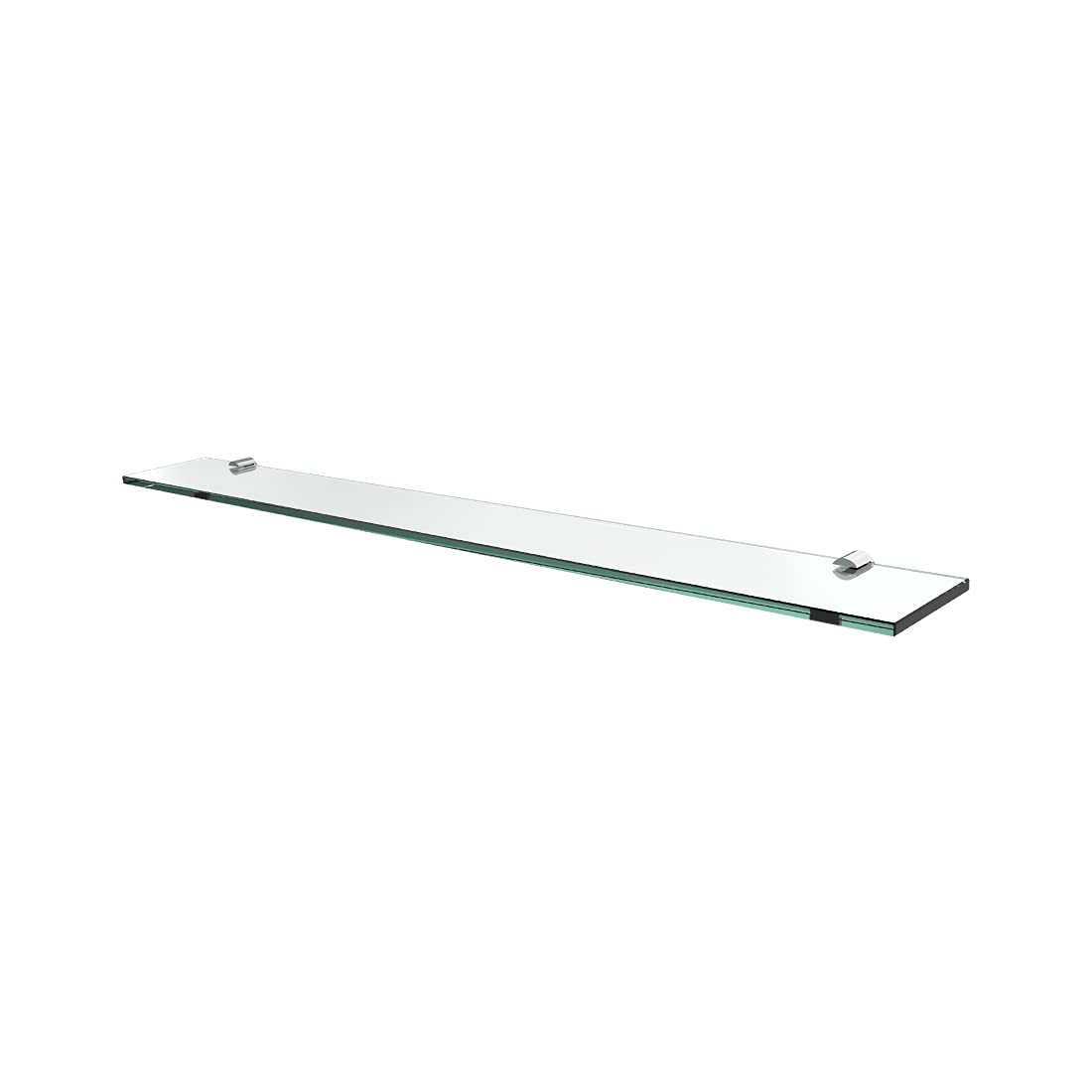 EMKE Glass Bathroom Shelves 780x92x8mm, Glass Wall Shelf Bathroom Shower Shelves, Supports Wall Mounted Storage Floating Bracket Shelf for Kitchen Living Room