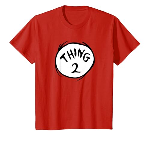 Dr. Seuss Thing 2 Emblem Youth T-Shirt, Youth, Red, 2T