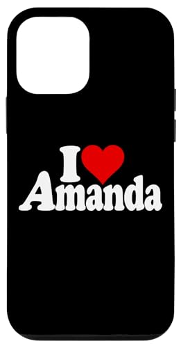 I LOVE HEART AMANDA NAMEE ON A TEE �X�}�z�P�[�X iPhone 12 mini �p