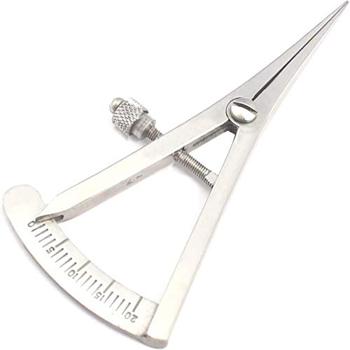 OdontoMed2011® CASTROVIEJO Caliper Graduated 0-20MM Straight Dental Instruments Stainless Steel