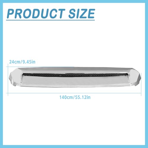 CABOHON Front Hood Bulge Molding Grille Trim For Toyota Tundra 2014-2021 by CABOHON - Used condition - Image 4