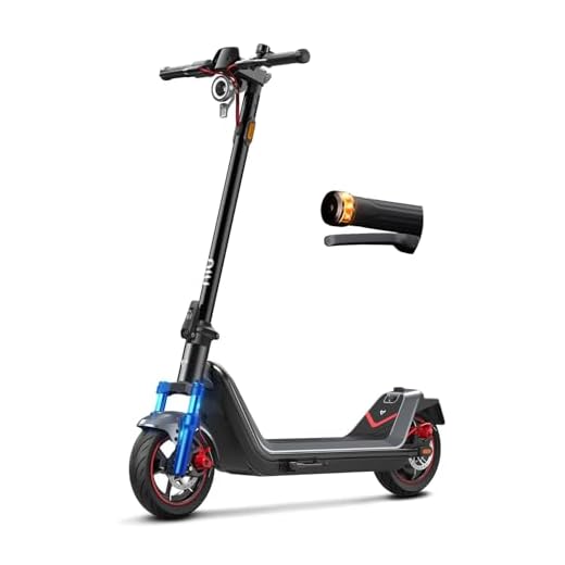 NIU 300X Electric Scooter - All-Terrain Suspension, 37.3 Miles Long Range, Self-Healing Tires, Max 1000W Motor, Triple-Braking System, 10.5'' Self-Healing Tires, Foldable Design, UL Certified