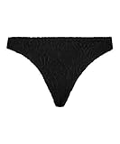 Po wird halb bedeckt HUNKEMÖLLER Brazilian Bikini-Slip Crochet Schwarz L