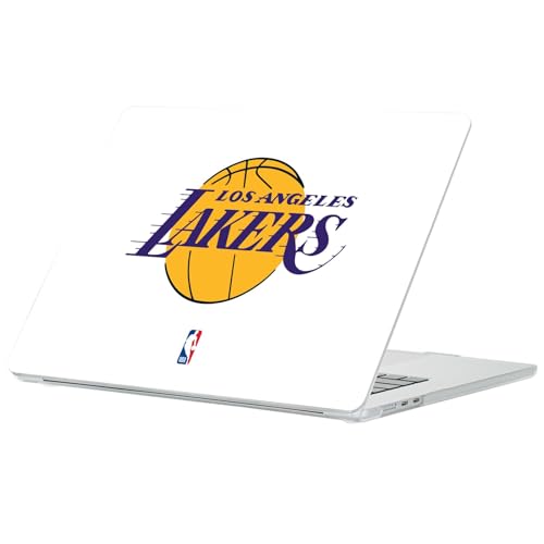 Coque MacBook Air 13.6 premium rigide et scintillante sous licence Los Angeles Lakers