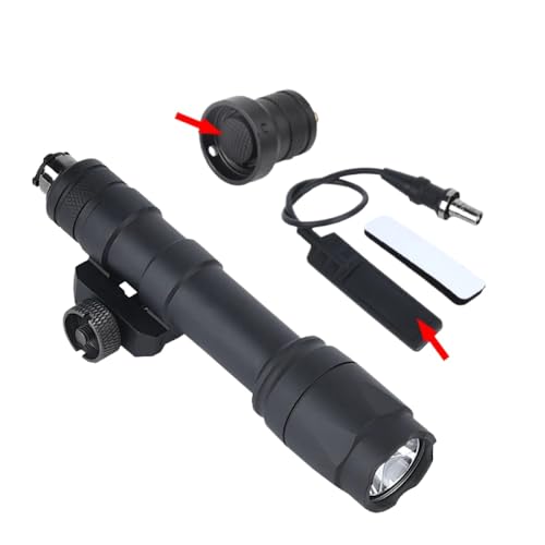 M600 M600C Tactical Taschenlampe 600 Lumen helles Licht mit Druckschalter und Metallschwanzkappe, die mit Scout -Leuchten für die Jagd im Freien kompatibel ist(M600C Set nologo) M600 M600C Tactical Taschenlampe 600 Lumen helles Licht mit Druckschalter und Metallschwanzkappe, die mit Scout -Leuchten für die Jagd im Freien kompatibel ist(M600C Set nologo)