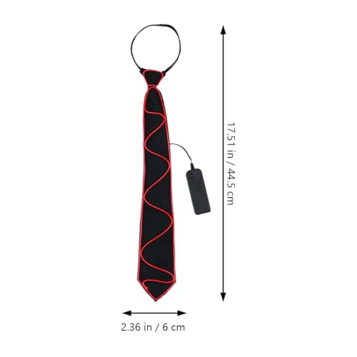 Corbata LED azul para Halloween libre de cables molestos para fiestas 2
