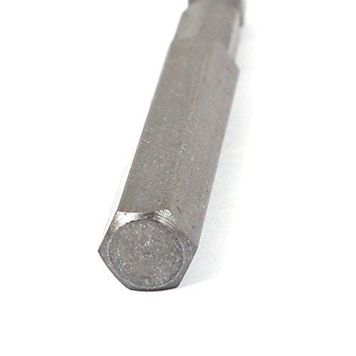 Sourcingmap 65mm Long 1/4" Hex Shank 8mm Hexagonal Tip Magnetic Hexagon Screwdriver Bit, H8 x 65mm - Image 4