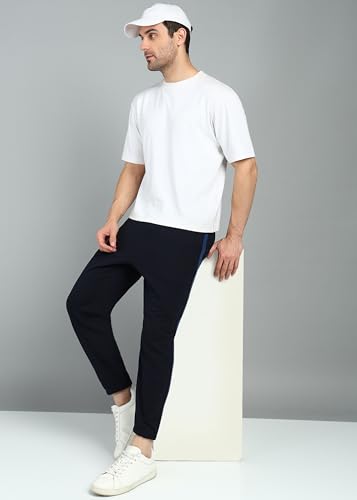 Image of Alan Jones Clothing Men's Mid Rise Side Stripe Joggers Sweatpants