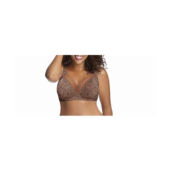 Just-My-Size-Womens-Comfort-Shaping-Wirefree-Bra-MJ1Q20 JUST MY SIZE Lace Bra with Foam Wire, Shaping Bra with Convertible Straps, 46DD