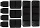 Original Einhell E-Case Tower Systemkoffer-Set (max. 120 kg, bestehend aus 3 Koffern inkl. Zubehör, Aufbewahrung & Transport von Zubehör und Werkzeug, stapelbar, verknüpfbar)
