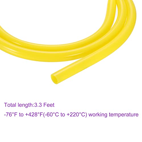 Dmiotech 5/16"(8Mm) Id 3/8"(10Mm) Od 3.3 Feet Silicone Tube, Yellow Industrial Silicone Hose, For Water Air Pump, Garden Irrigation #TOP3