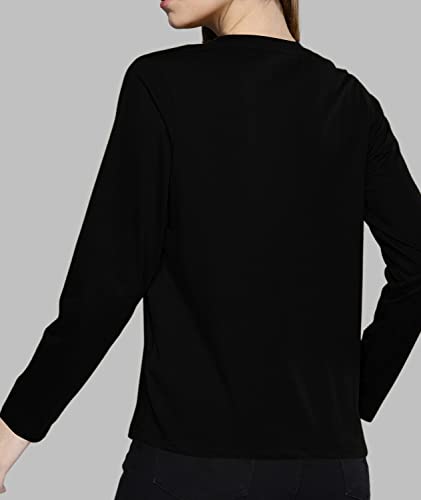 Image of Premium Plain Women V Neck Full Sleeves Cotton Tshirt. Festive,Offer,Discount,Sale,Limited Edition, Trending Tees and Tshirts.