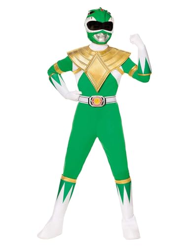 Spirit Halloween Green Power Ranger Costume, Officially Licensed, Hasbro Toys, Toys, The Power...