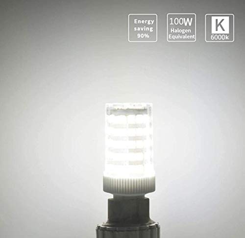 12x G9 LED Glühbirnen 10W – Ersatz Für 100W Halogen, 6000K Kaltweiß, 1000 Lumen, Nicht Dimmbar, Keramiksockel