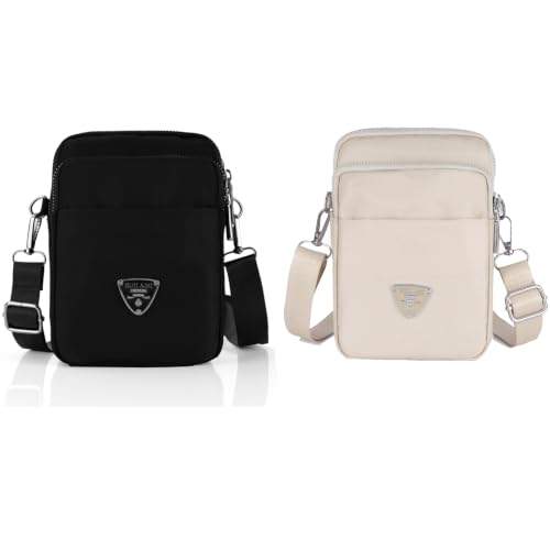 Image of J I Women's Small Cross-Body Phone Bag Stylish Mobile Cell Phone Holder Pocket Purse Wallet Sling Bag Mini Shoulder Bags