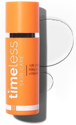 Timeless 10% Vitamin C + E Ferulic Acid Serum, Vegan, 4 fl oz